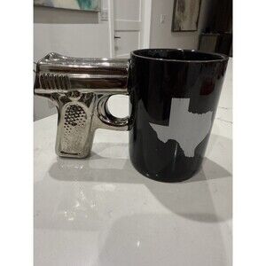 Texas Pistol Coffee Mug, Black, Large